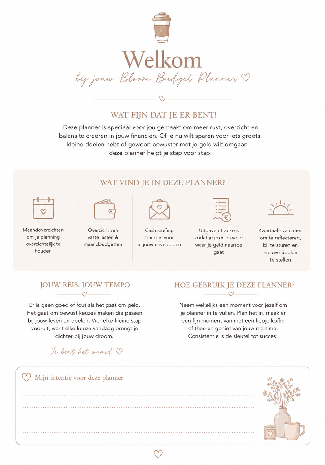 Budget planner - Digital download