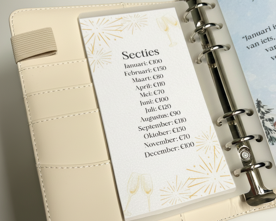 Spaarbundel €1.250 in 12 maanden