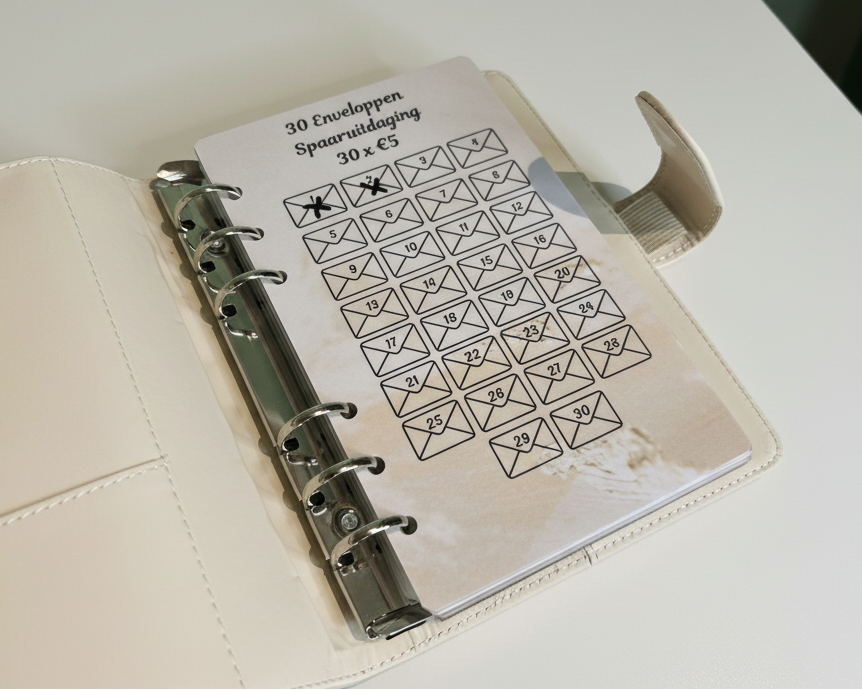 30 enveloppen spaaruitdaging