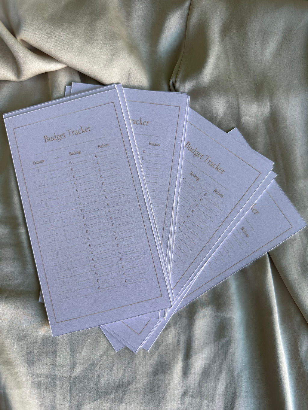 Budgettrackers - set van 15