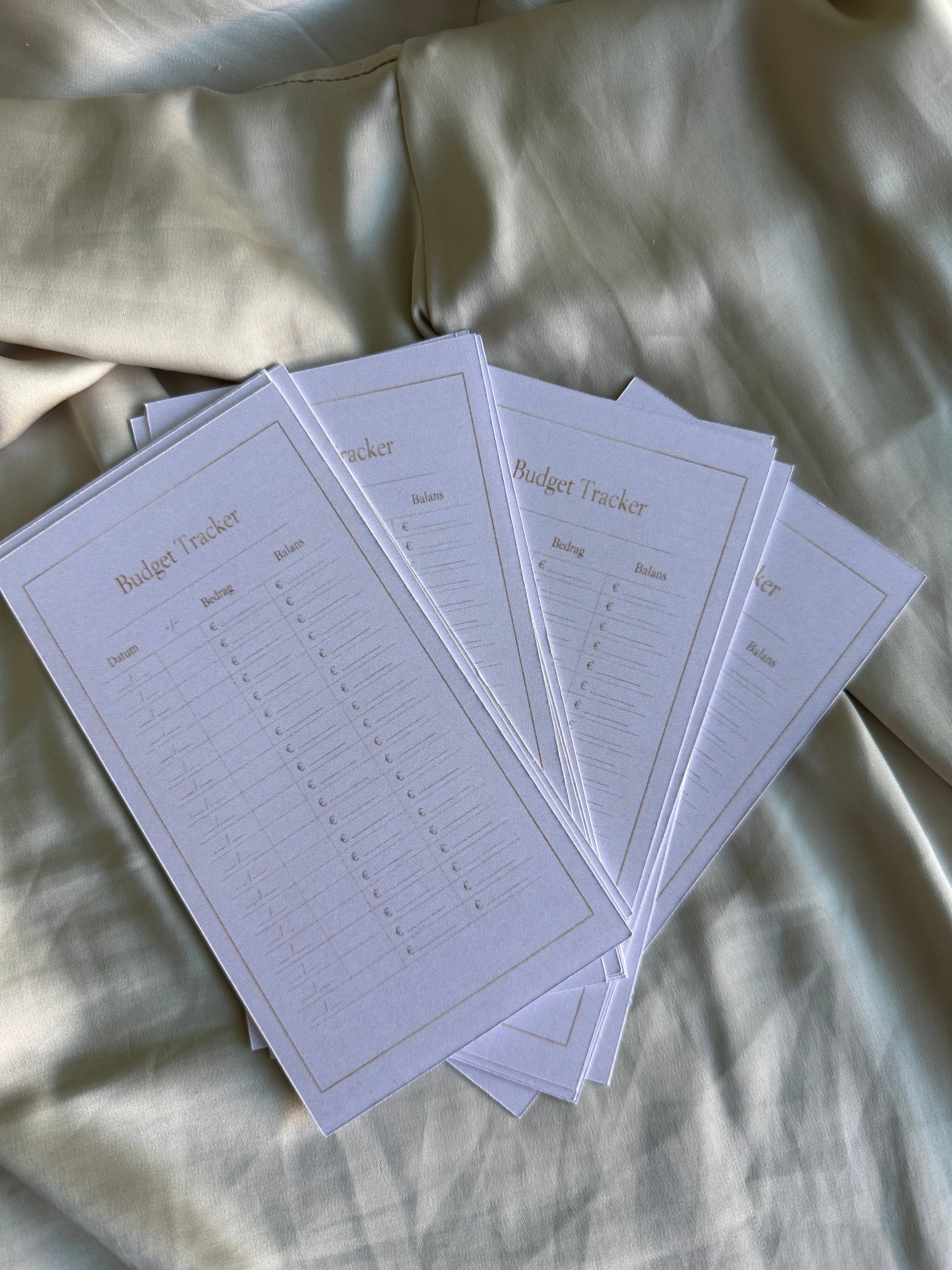 Budgettrackers - set van 15